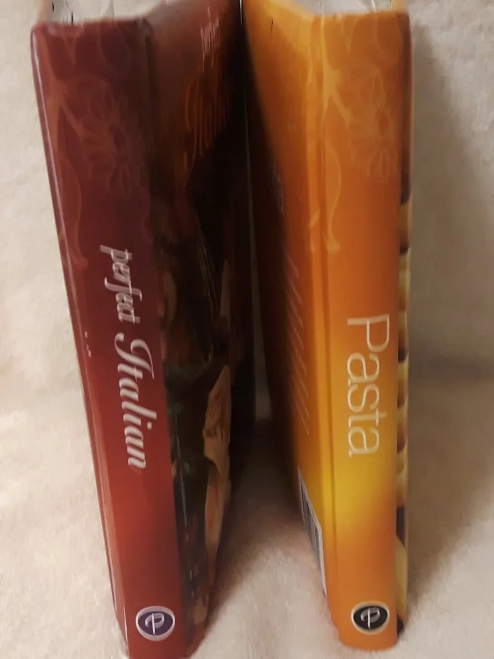 2 Italian Cookbooks Bundle: Pasta & Perfect Italian - Padded Hardcovers Paragon